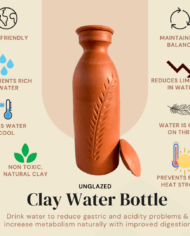 Clay water bottle Infographic