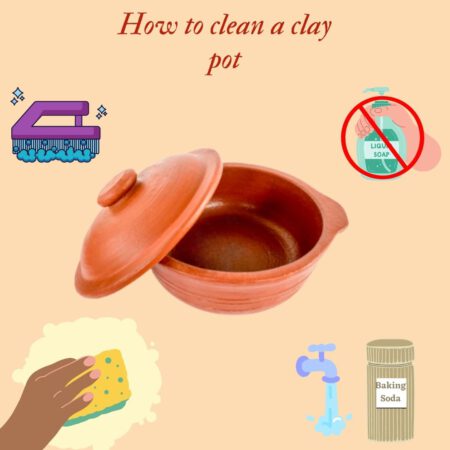 How to clean a clay pot